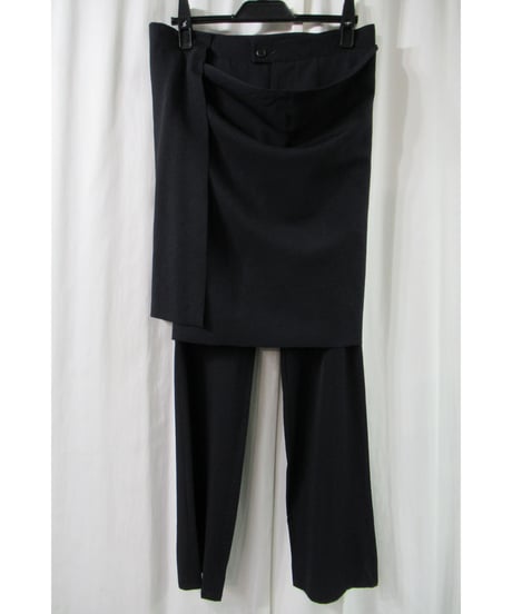 01aw yohji yamamoto femme 巻きスカート付パンツ FV-P21-142