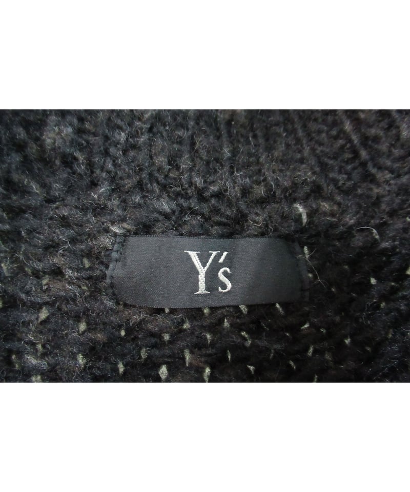 Yohji Yamamoto ブラックローゲージカーディガン Yohji Yamamoto ブラックローゲージカーディガン