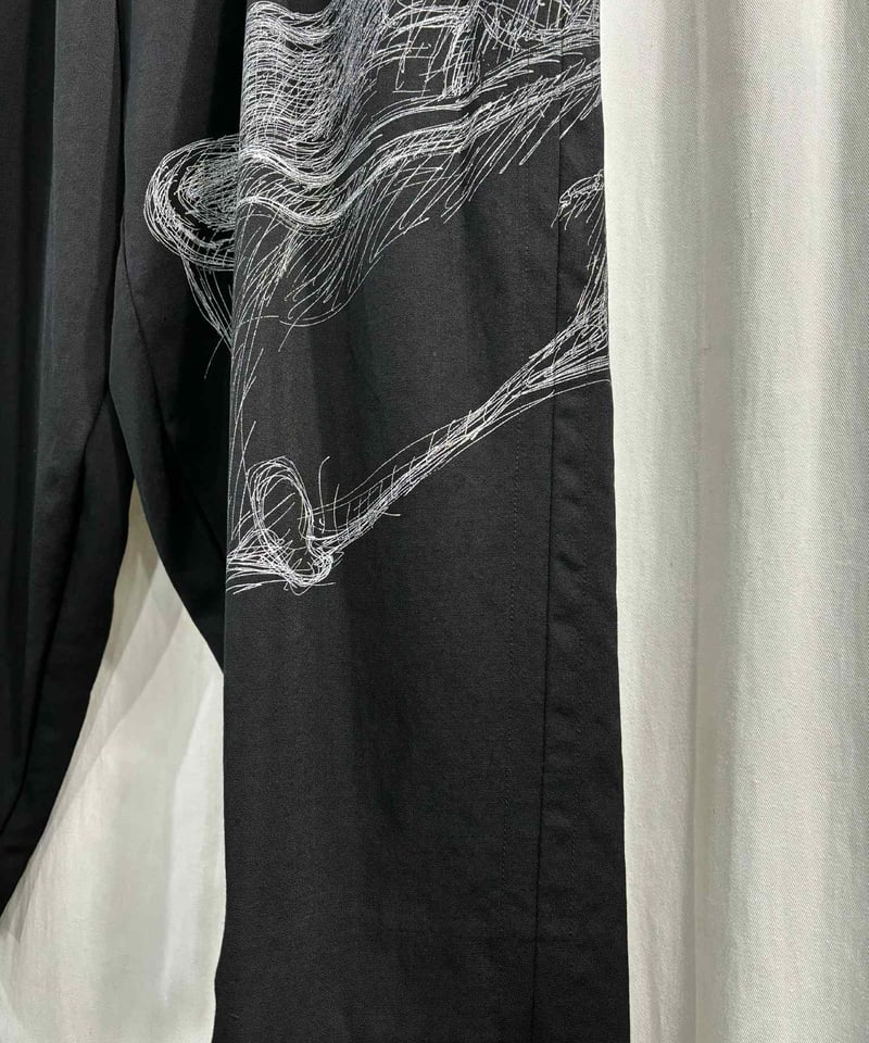 2016SS yohji yamamoto pour homme スカルプリントパンツ（HO-