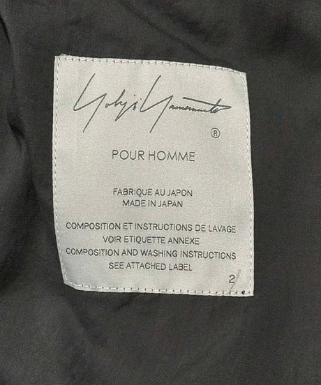 2025SS yohji yamamoto pour homme ロングベスト（HP-V05-233）