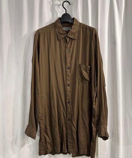 2021AW yohji yamamoto pour homme バックオープン ブラウス（HX-B07-200）