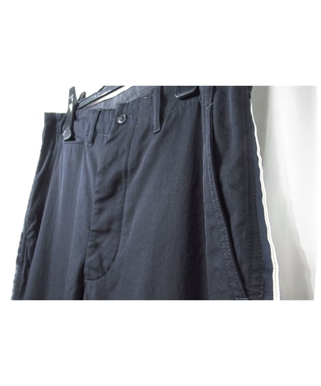 Y’s for men yohji yamamoto 紺 サイドデザイン テパードパンツ（ME-P08-100）