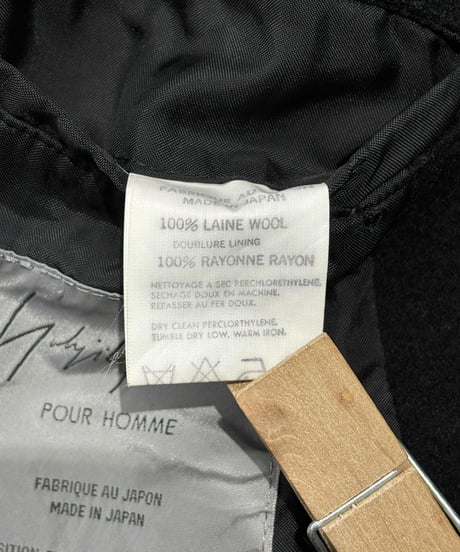 難あり 1996AW yohji yamamoto pour homme vintage ウールロングコート（HG-C05-926）