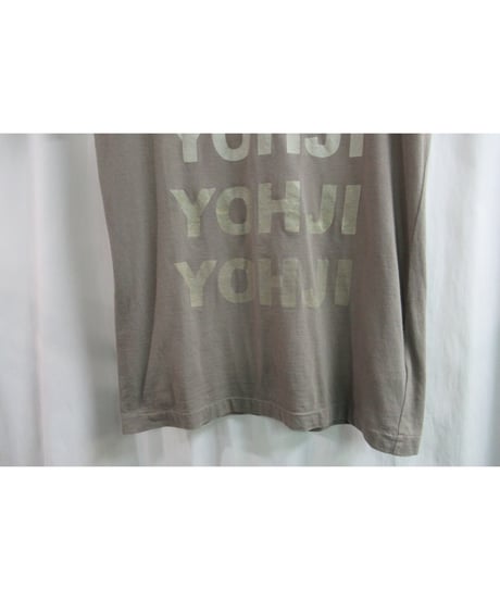 11ss yohji yamamoto pour homme カーキ ロゴ入りカットソー HO-T86-794