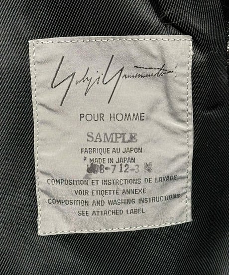 1990's yohji yamamoto pour homme vintage サンプルレザーコート（H-C-250xxx）