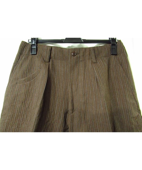 93aw yohji yamamoto pour homme vintage ストライプデザイン セットアップ ブラウン（HP-J39-161)