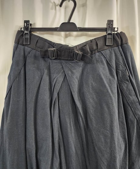 2012ss yohji yamamoto pour homme vintage 黒 ハカマパンツ (HB-P13-010)
