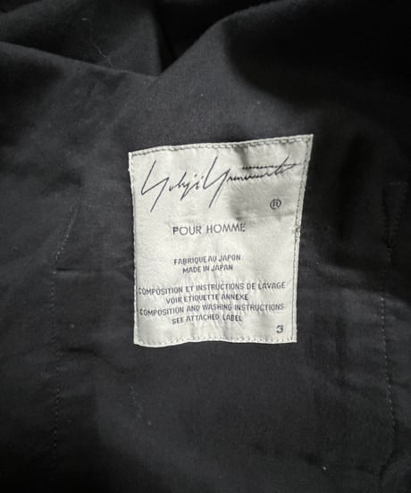 2017SS yohji yamamoto pour homme ロングブラウス（HD-B99-999）