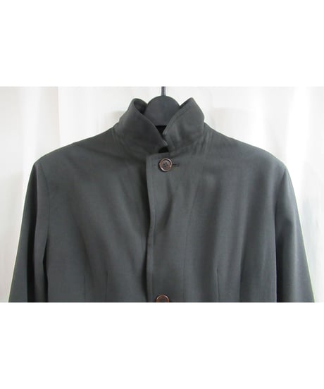 90’s Y's yohji yamamoto vintag カーキ Aラインシンプルコート YI-C06-115