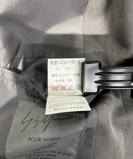 1995SS yohji yamamoto pour homme 3釦デザインジャケット（HB-J26-124）