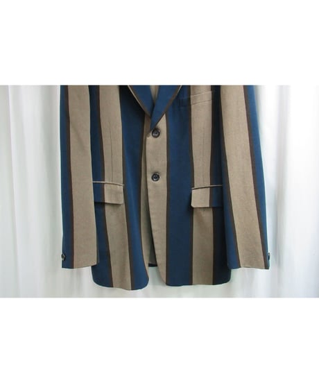 89aw yohji yamamoto pour homme vintage ストライプデザインジャケット（HJ-9）