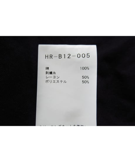 BLACK Scandal yohji yamamoto pour homme ラグランスリーブデザイン コットンブラウス（HR-B12-005）