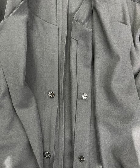 2007SS yohji yamamoto pour homme レイヤードノーカラーコート（HT-C04-112）