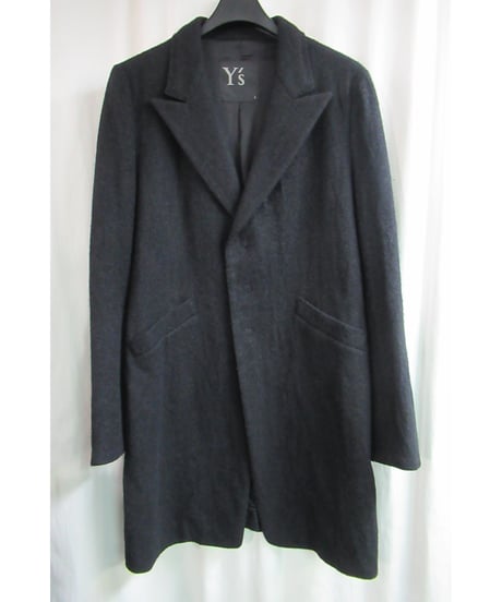 Y's yohji yamamoto スナップ釦 シンプルロングジャケット YE-J10-110