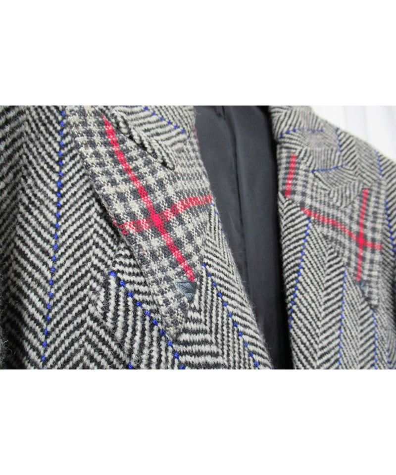 01aw yohji yamamoto pour homme ギャングスター 襟デザイン ツイ...