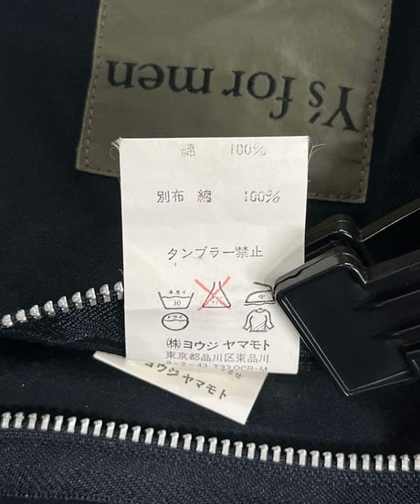 Y's for men yohji yamamoto コットン ミリタリージャケット（MQ-J46-001）