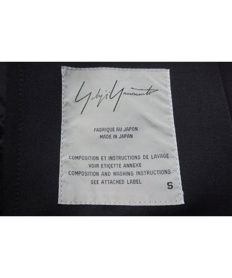 96aw yohji yamamoto femme vintage ベルトデザイン ボタンレスロングコート（FG-C10-106）