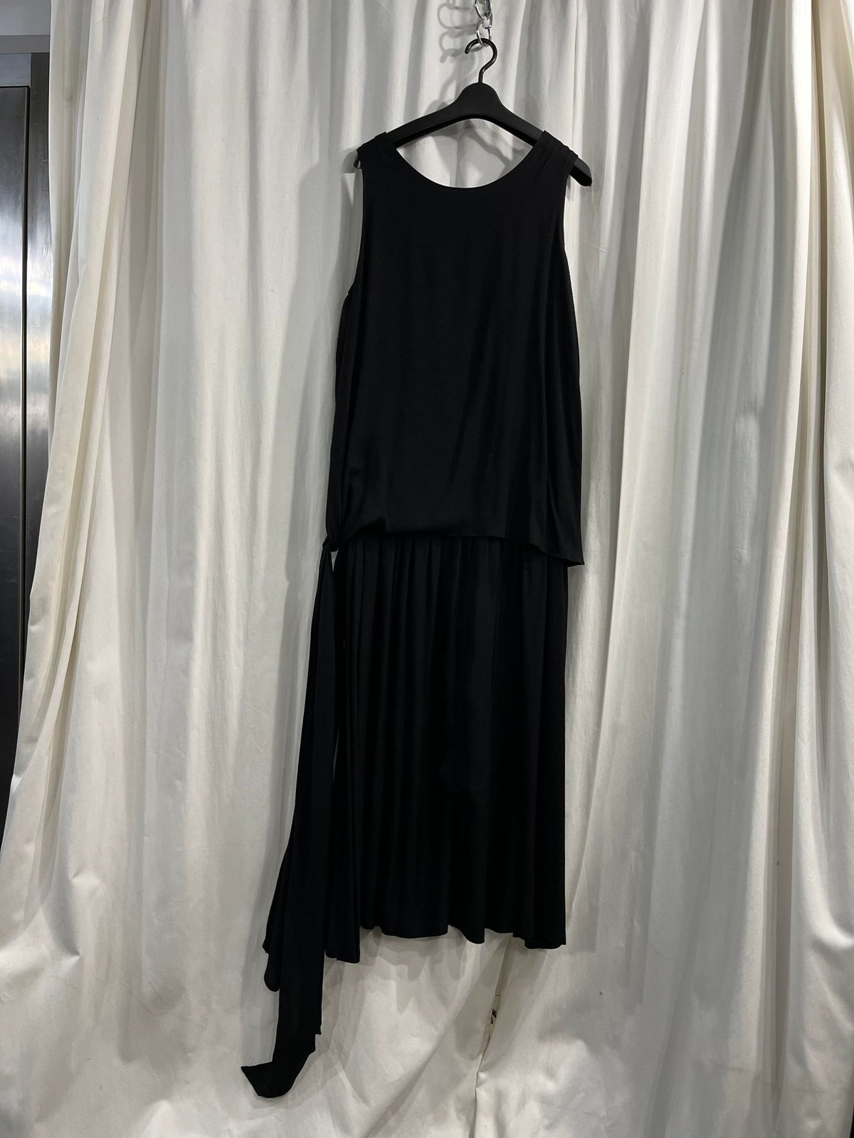 030862 Y's ノースリーブ ワンピース ワイズ yohji Y's / ワイズヨウジヤマモト | SLEEVELESS DRESS ストライプ切替