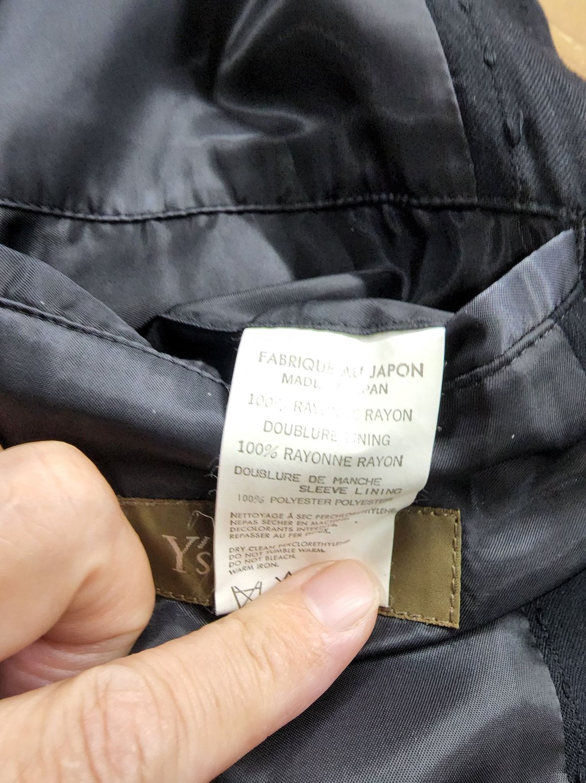 Y's Yohji Yamamoto ブラックジャケット サイズ3 Y's for men yohji yamamoto 黒 3釦 シンプルジャケット (MC-J