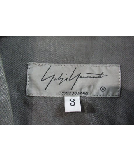 18ss yohji yamamoto pour homme バイカラーロングブラウス  HW-B07-801