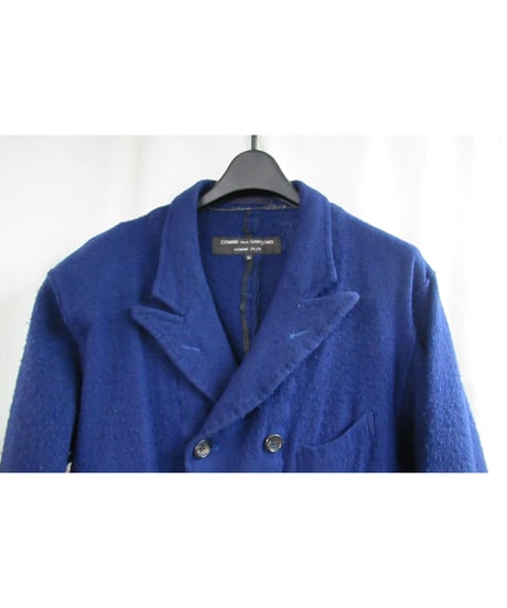 AD1994 COMME des GARCONS HOMME PLUS 縮絨 袖切り替えダブルジャケット PJ-040660