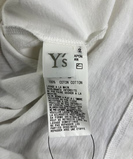 Y's yohji yamamoto ロゴプリントTシャツ（YM-T02-670）