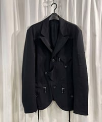 ヨウジヤマモト 18AW HV-C01-140 フーデッドウールコート メンズ1 WOOL GABARDINE HOODED COAT(XS Black): Vintage｜THE SHOP YOHJI YAMAMOTO