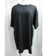 camphor tree 黒 ダブル襟デザインTシャツ