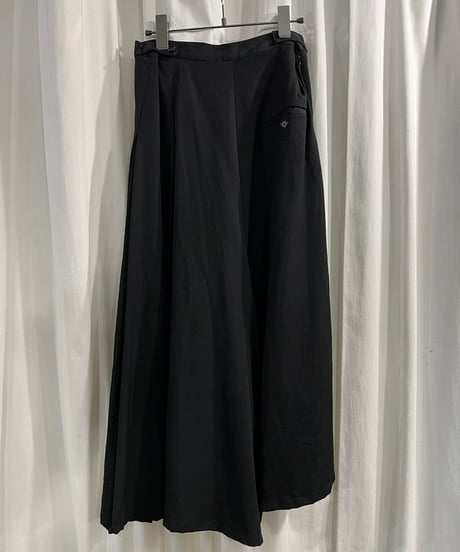 2018SS yohji yamamoto +NOIR デザインロングスカート（NW-S09-100）