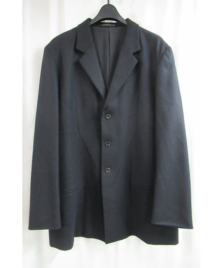 00aw yohji yamamoto pour homme 切替えデザインフラノジャケット HT-J20-151