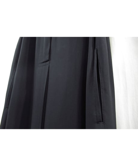 97ss yohji yamamoto femme vintage スリットプリーツデザイン ロングワンピース（FU-D02-201）