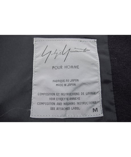 96aw yohji yamamoto pour homme vintage 脱色期 袖ニット切り替えデザインジャケット（HG-J57-154）