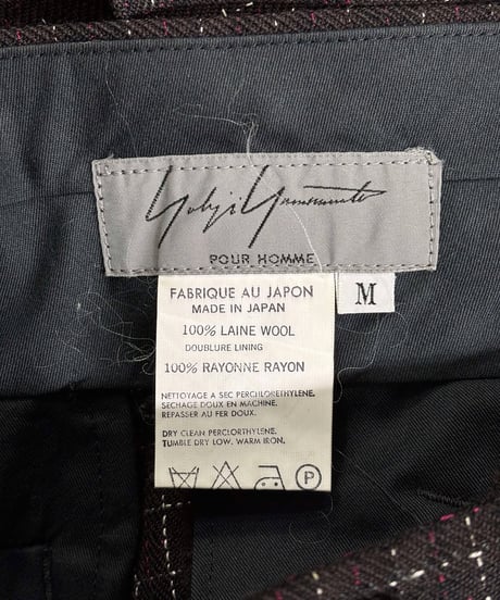 1996AW yohji yamamoto pour homme vintage 2タックパンツ（HG-P03-102）