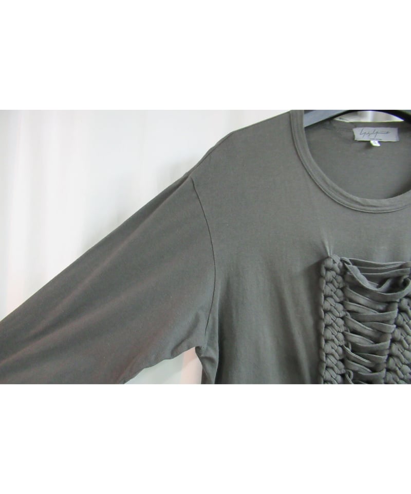 12ss yohji yamamoto pour homme カーキ デザインカットソー HB