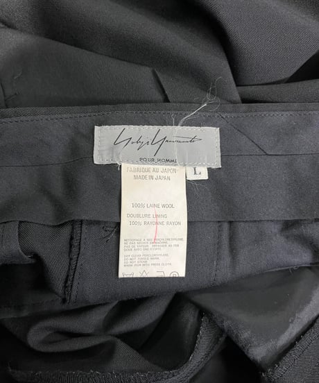 1999AW yohji yamamoto pour homme vintage ツータックパンツ（HN-P06-100）