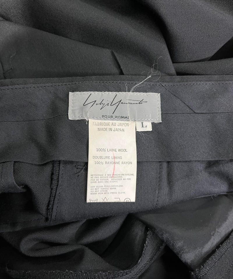 Yohji Yamamoto pour homme 1999AW パンツ 1999AW yohji yamamoto pour homme vintage ツータックパ