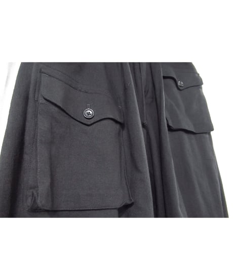 21ss yohji yamamoto pour homme コットン ポケットデザイン ミリタリーパンツ（HD-P77-032）
