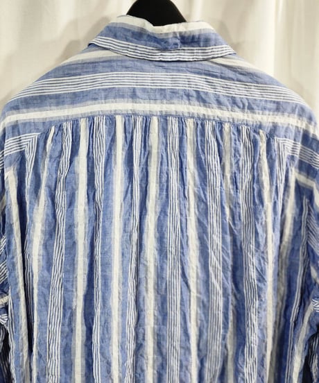 yohji yamamoto pour homme ストライプ ロングブラウス （HX-B17-038)