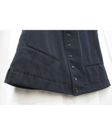 94aw yohji yamamoto pour homme vintage マリオネット期 襟デザインベスト 紺（HV-V13-159）