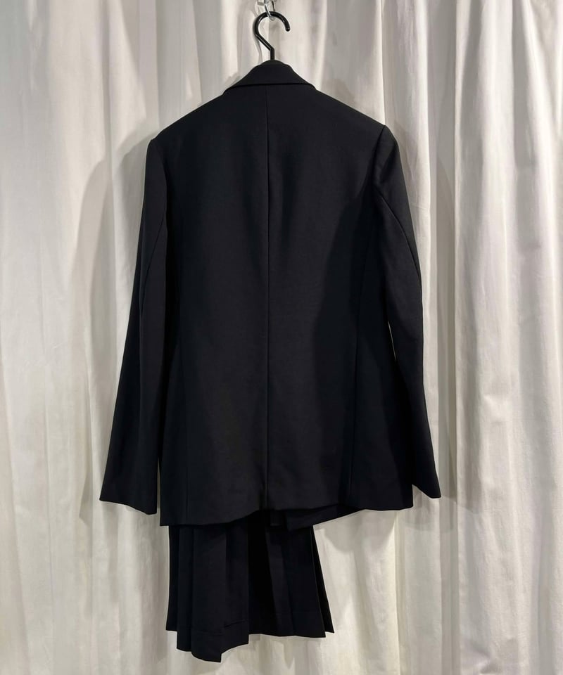 2009AW yohji yamamoto femme 片側プリーツジャケット(FZ-J06- 2009AW yohji yamamoto femme 片側プリーツジャケット(FZ-J06-