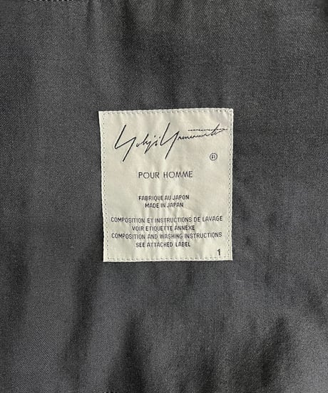2017SS yohji yamamot pour homme デザインジャケット（HD-J36-100）