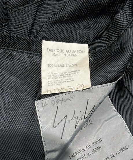 1992AW yohji yamamoto pour homme vintage フード付きコート（HS-C81-550）