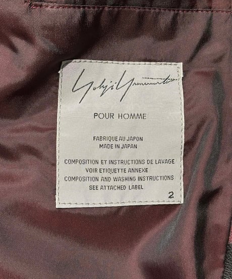2014aw yohji yamamoto pour homme  vintage スカルローズレザージャケット（HF-Y07-703）
