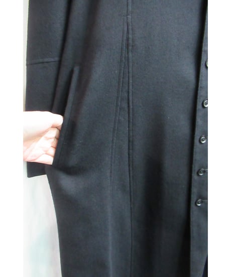 18aw yohji yamamoto pour homme フード付Aラインドレス HV-D38-105