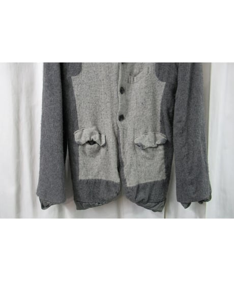 激レア AD1994 COMME des GARCONS HOMME PLUS 縮絨 切替えデザインジャケット PJ-04026S