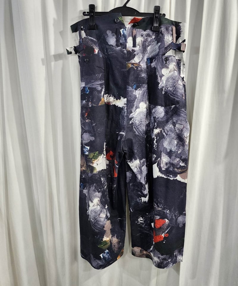 パンツ Yohji Yamamoto POUR HOMME 2016SS 2016ss yohji yamamoto pour homme 朝倉絵画プリントデザインパン