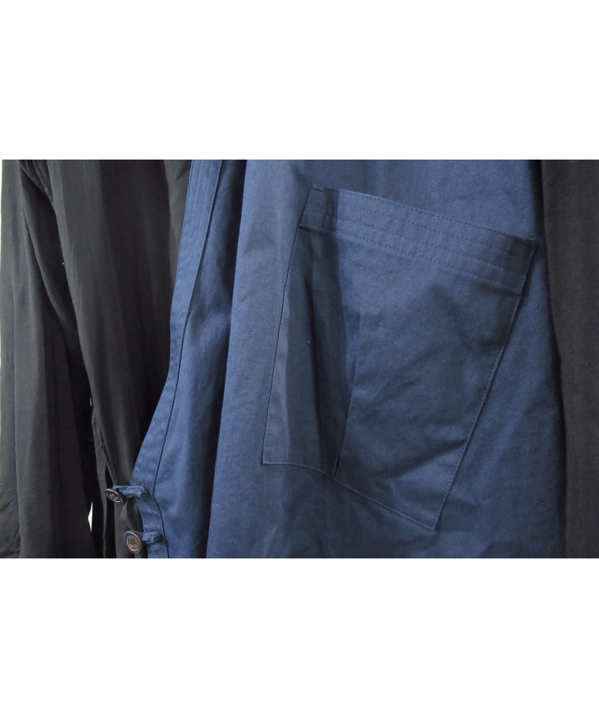 17ss yohji yamamoto pour homme 素材 カラー切替え デザインブラ