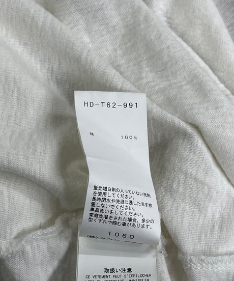 2021SS yohji yamamoto pour homme デザイン長袖カットソー（HD-T62-991）