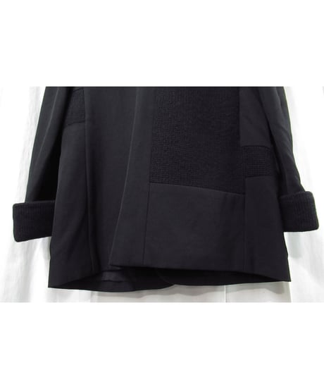 07aw yohji yamamoto pour homme ロゴ メッセージデザイン ニット切り替えジャケット（HX-J35-101）