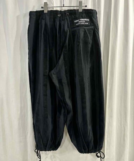 美品 2019AW yohji yamamoto pour homme 1994AW REPLICA ストライプバルーンパンツ（HC-P37-029）